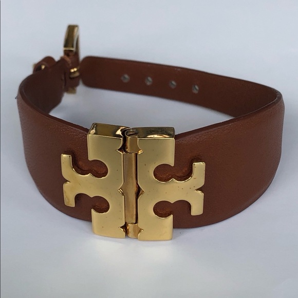 Tory Burch Leather Cuff Bracelet - Picture 3 of 8